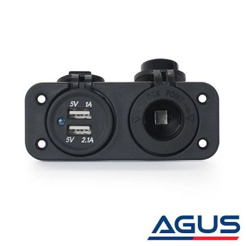 Agus Marin Tip USB ve 12 V Çakmak Şarj Soketi