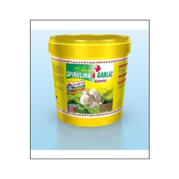 AHM Balık Yemleri Spirulina ve Garlic Granulat 3 kg Kova Sarımsaklı Yem