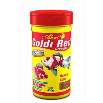 Ahm Goldi Red Ganulat 1000 ml Balık Yemi
