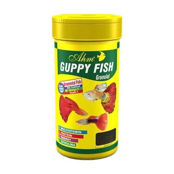 Ahm Guppy Fish Ganulat Lepistes 100 ml Balık Yemi