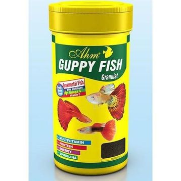 Ahm Guppy Granulat Lepistes 250 ml Balık Yemi