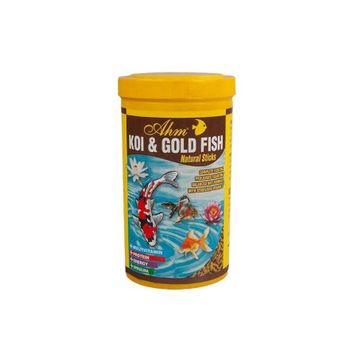 Ahm Koi Gold Fish Natural Sticks 1000 ml Balık Yemi