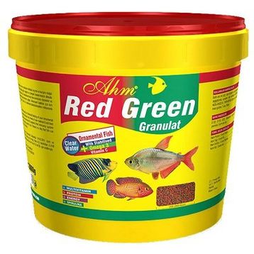 Ahm Red Green Granulat 3 Kg Karışık Ciklet Balık Yemi