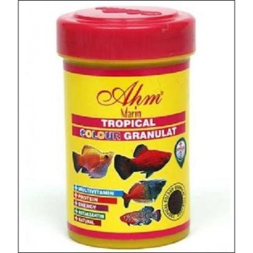 Ahm Tropical Colour Ganulat 100 ml Balık Yemi