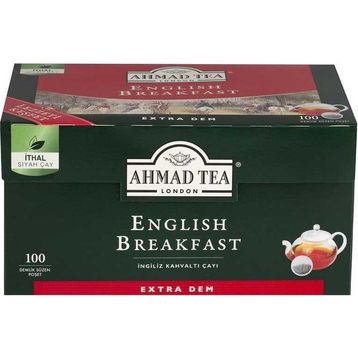 Ahmad Tea 100'lü London English Breakfast Demlik Poşet Çay