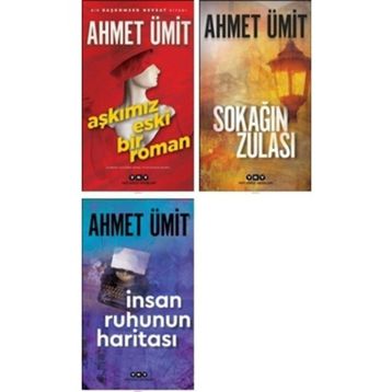 Ahmet Ümit 3 Kitap Set : İnsan Ruhunun Haritası + Aşkımız Eski Bir Roman + Sokağın Zulası