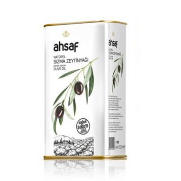 Ahsaf 1 lt Soğuk Sıkım Naturel Sızma Zeytinyağı