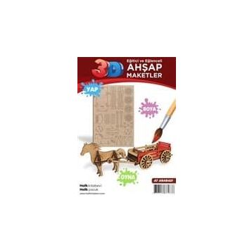 Ahşap At Arabası Maket