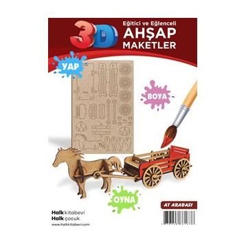Ahşap At Arabası Maket