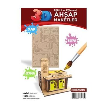 Ahşap Benzin İstasyonu Maket