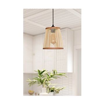 Ahşap Fabrikası Rustik Serisi 20 cm Ayder Bambu Sarkıt Avize