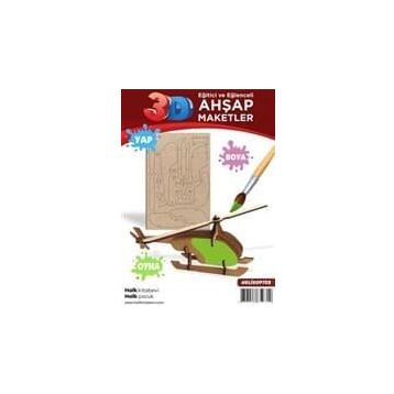 Ahşap Helikopter Maket