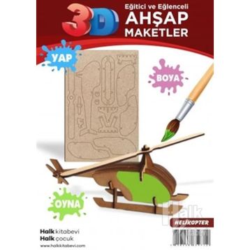 Ahşap Helikopter Maket