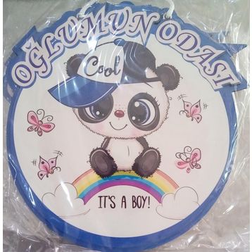 Ahşap Kapı Süsü Oğlumun Odası