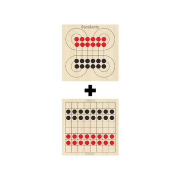 Ahtek ETİCSET212 Ahşap Dama ve Surakarta Akıl Zeka Strateji ve Beceri Oyunları Seti