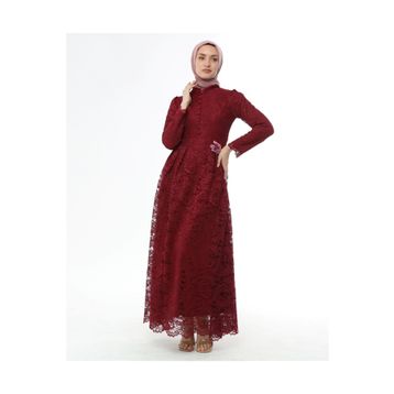 Ahunisa 5646 Bordo Henna Abiye