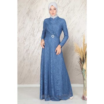 Ahunisa 6525 İndigo Tanem Abiye