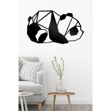 Ahwall Panda Figürlü Dekoratif Ahşap Tablo