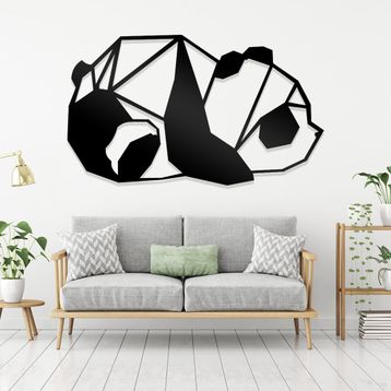 Ahwall Panda Figürlü Dekoratif Ahşap Tablo