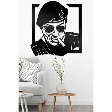 Ahwall Sylvester Stallone Figürlü Dekoratif Ahşap Tablo