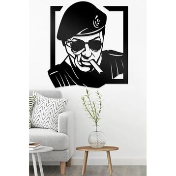 Ahwall Sylvester Stallone Figürlü Dekoratif Ahşap Tablo
