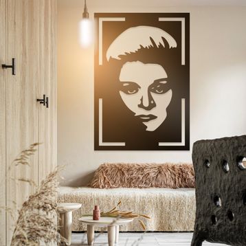 Ahwall Zeki Müren Figürlü Dekoratif Ahşap Tablo