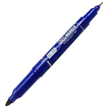 Aihao AH-319 Çift Taraflı Mavi Cd Kalemi