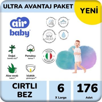 Air Baby No:6 XLarge 176 Adet Bebek Bezi