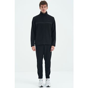 Air Jones 85225 Doyle Siyah Erkek Polar Eşofman Takımı