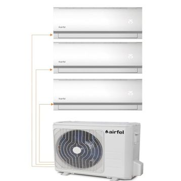 Airfel 30000 BTU 1 Dış + 3 İç Ünite (9+12+18) Duvar Tipi Multi Klima
