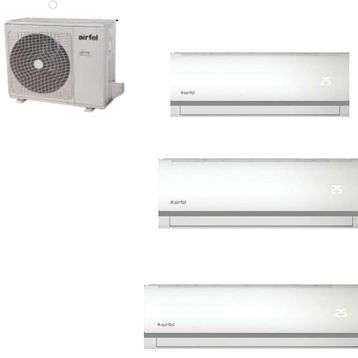 Airfel 5LMX125N 42000 BTU 1 Dış + 3 İç Ünite 9+12+24 Duvar Tipi Multi Klima