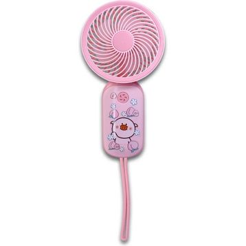 Airstorr YS906 Mini Şarj Edilebilir Kişisel Fan Güçlü Hava Akışı Pembe Taşınabilinir Mini Vantilatör