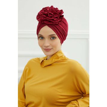 Aisha's Design B-21 Bordo Güllü Penye Bone