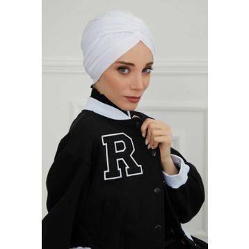 Aisha's Design B-9 Beyaz Tesettür Bone
