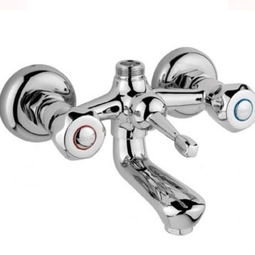Aiwa Klasik Sabit Gümüş Banyo Mutfak Lavabo Batarya