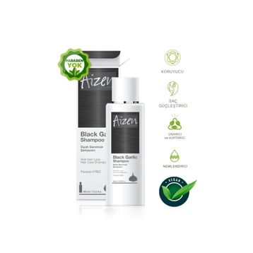 Aizen 400 ml Siyah Sarımsak Şampuanı