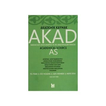 Akad Dergisi Sayı: 3 - Kolektif
