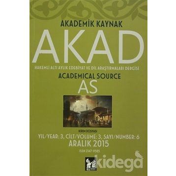 Akad Dergisi Sayı: 6 - Kolektif