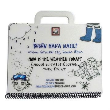 Akademi Çocuk 1164 19x26cm Bugün Hava Nasıl? Funny Mat Mini Set