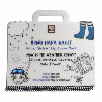 Akademi Çocuk 1164 19x26cm Bugün Hava Nasıl? Funny Mat Mini Set