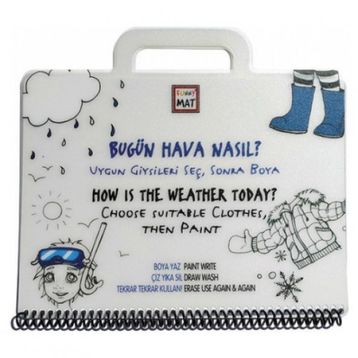 Akademi Çocuk 1164 19x26cm Bugün Hava Nasıl? Funny Mat Mini Set