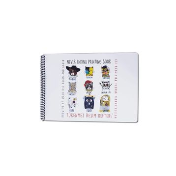 Akademi Çocuk 3012 25x35 CM 1 Ressam Kediler Tükenmez Resim Defteri