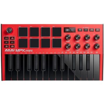 Akai MPKMINI 3 Kırmızı Mıdı Klavye