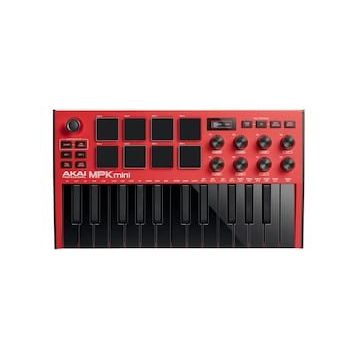 Akai MPKMINI 3 Kırmızı Mıdı Klavye