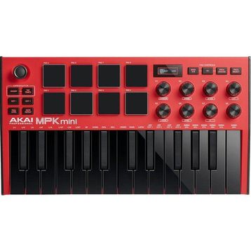Akai MPKMINI 3 Kırmızı Mıdı Klavye