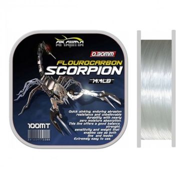 Akajima 100m 0,26mm Scorpion Fluoracarbon Misina