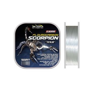 Akajima 100m 0,45mm Scorpion Fluoracarbon Misina