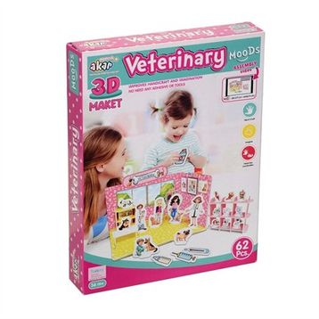Akar Veteriner Maket 3 Boyutlu Puzzle