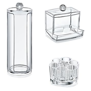 Akay 504 Plastik 3'lü Makyaj Organizer Seti