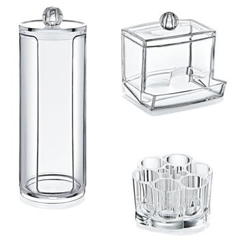 Akay 504 Plastik 3'lü Makyaj Organizer Seti